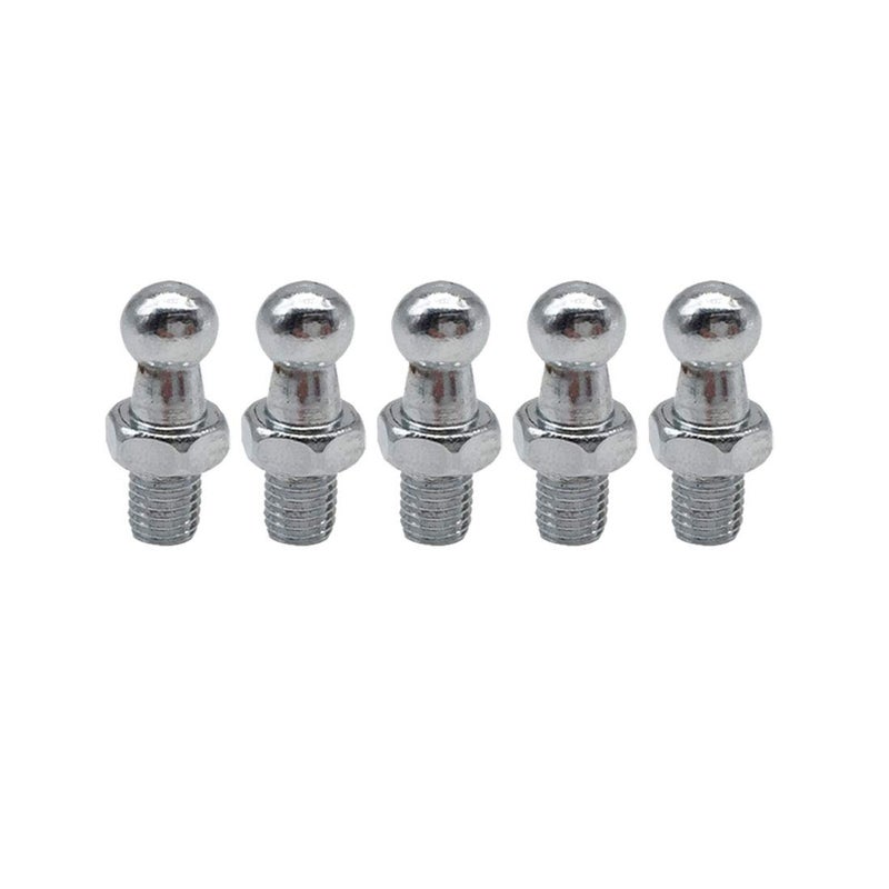 AIPICO 10mm Ball Studs with Hardware, 5/16-18 Screw Thread, 1/2" Long Shank, Silver, Front Suspension Lift Support - Image 2